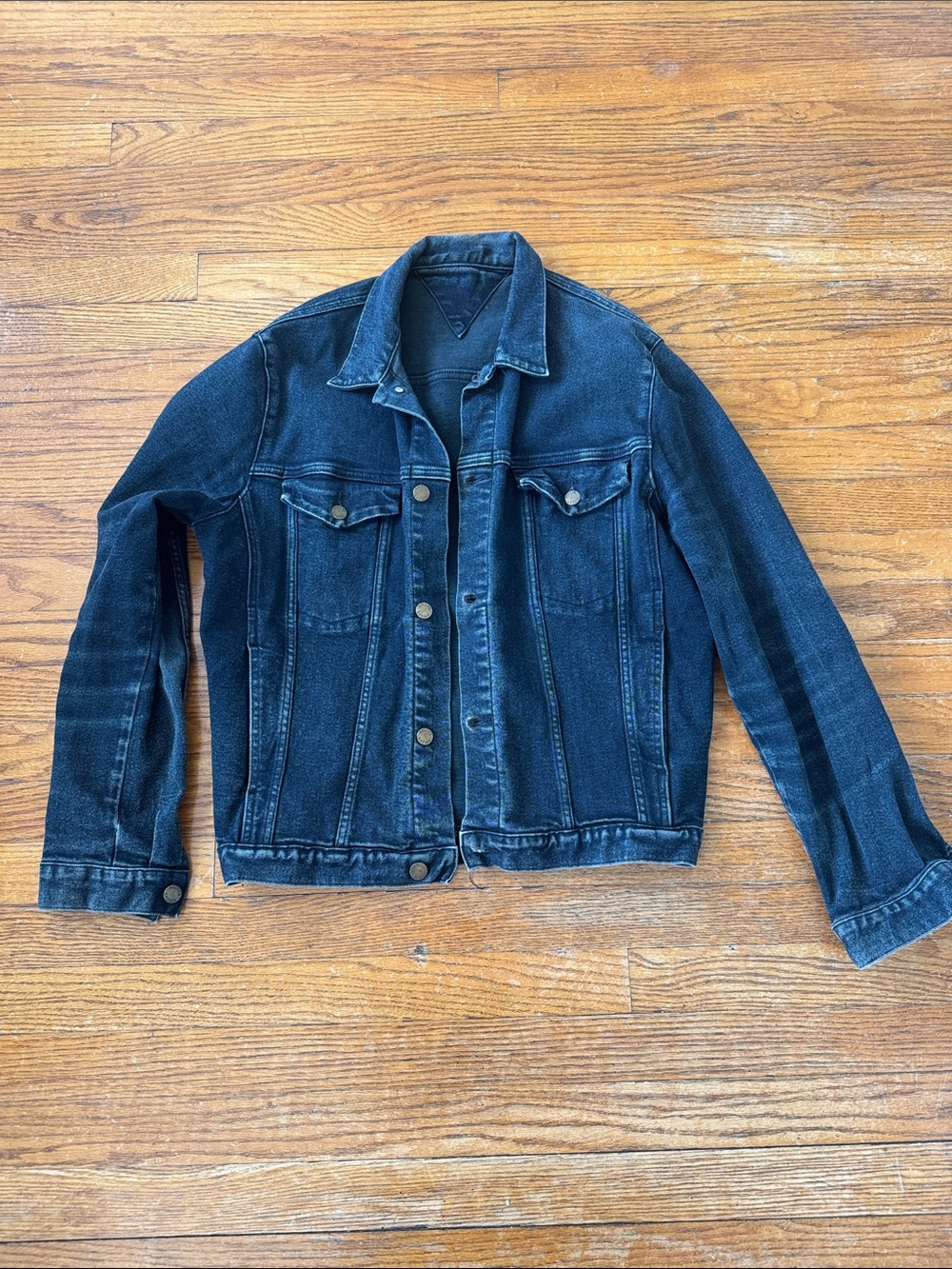ROLLA'S Black Washed Denim Jacket vintage